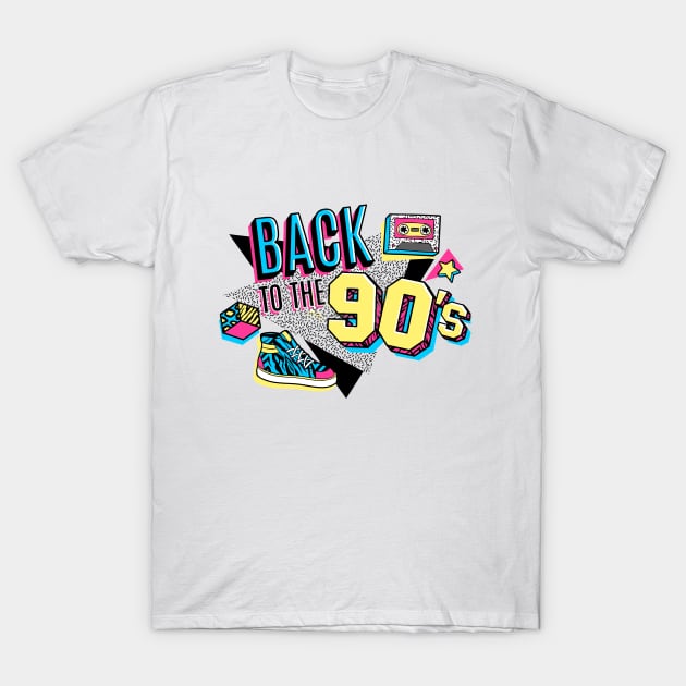 The 90's style label Tee T-Shirt by CaptainMadjid